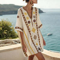 Yellow and Brown Print