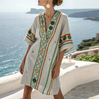 Green and Orange Print