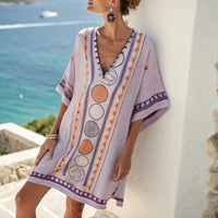 Violet and Orange Print