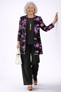 Purple and Black